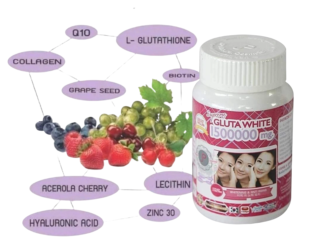 Vin ung trng da chng lo ha hm lng cao Supreme Gluta White 1500000  mg