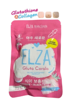 Ảnh sản phẩm Viên uống trắng da mờ thâm nám tự nhiên Elza Gluta Corala Glutathione Collagen 300.000 mg 1