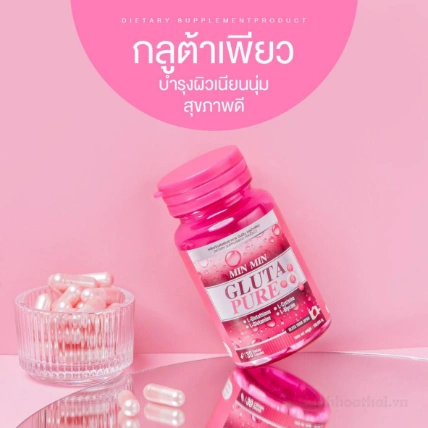 Viên uống siêu làm trắng da Min & Min Gluta Pure Thái Lan ảnh 12