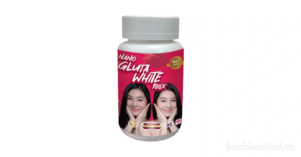 Viên uống trắng da chống lão hóa Nano Gluta White 100X