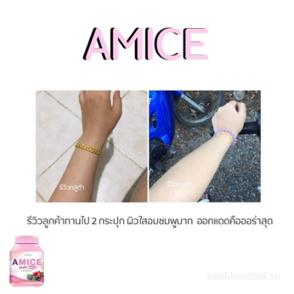 Viên uống bổ sung trắng da Amice Gluta Berry Thái Lan  ảnh 10