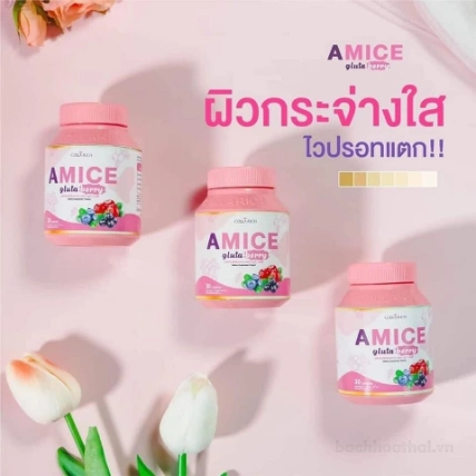 Viên uống bổ sung trắng da Amice Gluta Berry Thái Lan  ảnh 4