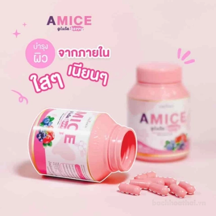 Viên uống bổ sung trắng da Amice Gluta Berry Thái Lan  ảnh 7