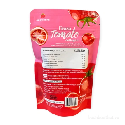 Froza Tomato Collagen dưỡng trắng, sáng da tự nhiên ảnh 2