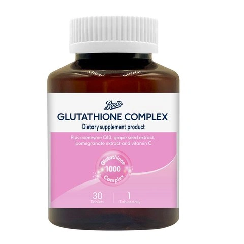 boots glutathione Viên uống chăm sóc da Boots Glutathione Complex 250mg trắng da từ bên trong