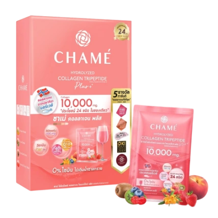 Bột uống bổ sung Collagen CHAMÉ Hydrolyzed Collagen Tripeptide Plus 10.000mg ảnh 1