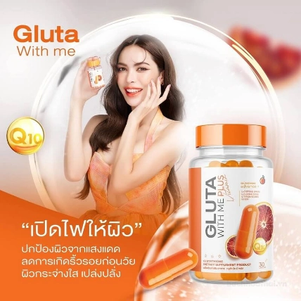 Viên uống bổ sung dưỡng trắng da Gluta With Me  với Glutathione và Collagen  ảnh 14