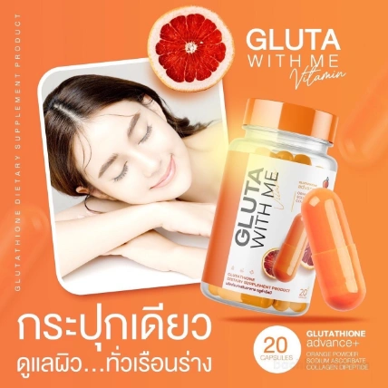 Viên uống bổ sung dưỡng trắng da Gluta With Me  với Glutathione và Collagen  ảnh 4
