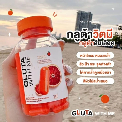 Viên uống bổ sung dưỡng trắng da Gluta With Me  với Glutathione và Collagen  ảnh 9