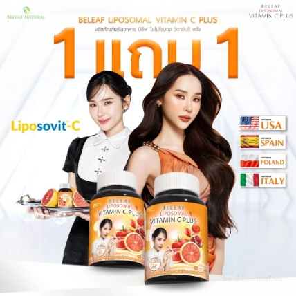 Viên uống sáng da mờ thâm mụn Beleaf Liposomal Vitamin C Plus  
 ảnh 9