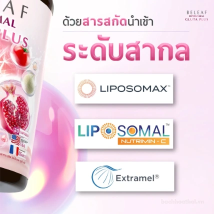 Viên uống dưỡng trắng và trẻ hoá da Beleaf Liposomal Gluta Plus 
 ảnh 8