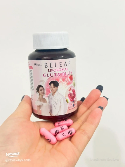 Viên uống dưỡng trắng và trẻ hoá da Beleaf Liposomal Gluta Plus 
 ảnh 4