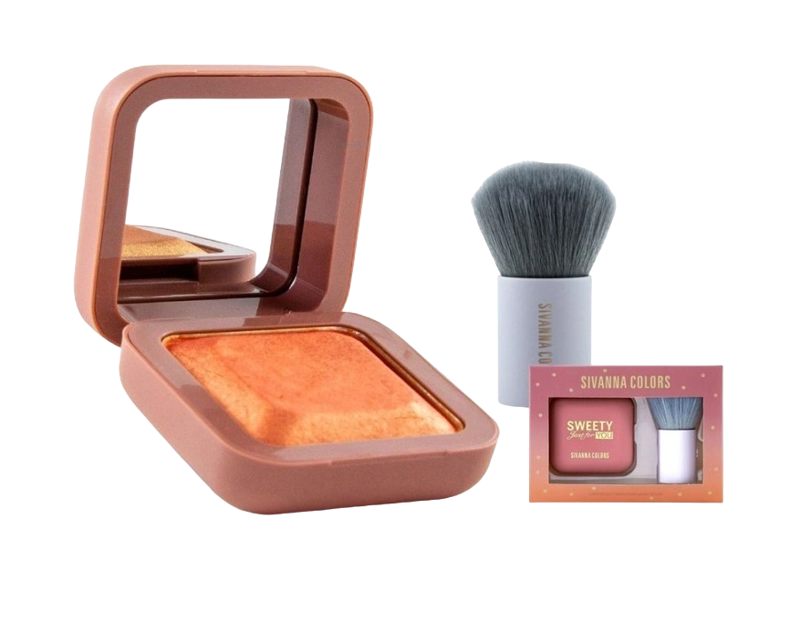 Set phấn má và cọ Sivanna Colors Sweety Just For You