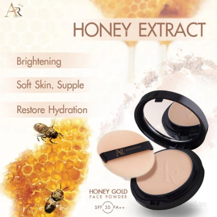 Phấn phủ dưỡng chống nắng AURA RICH Honey Gold Face Powder SPF 35 PA++ ảnh 13