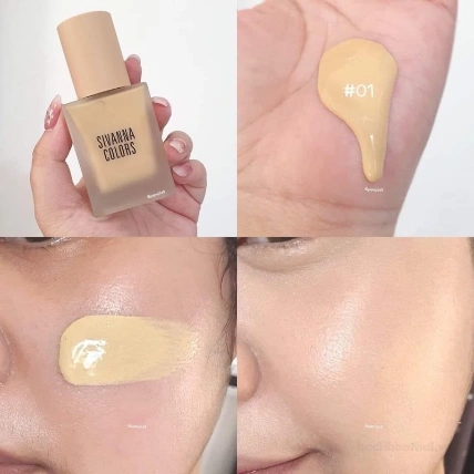 Kem nền kiềm dầu che khuyết điểm Sivanna Colors Silky Matte Coverage Foundation HF118   ảnh 9