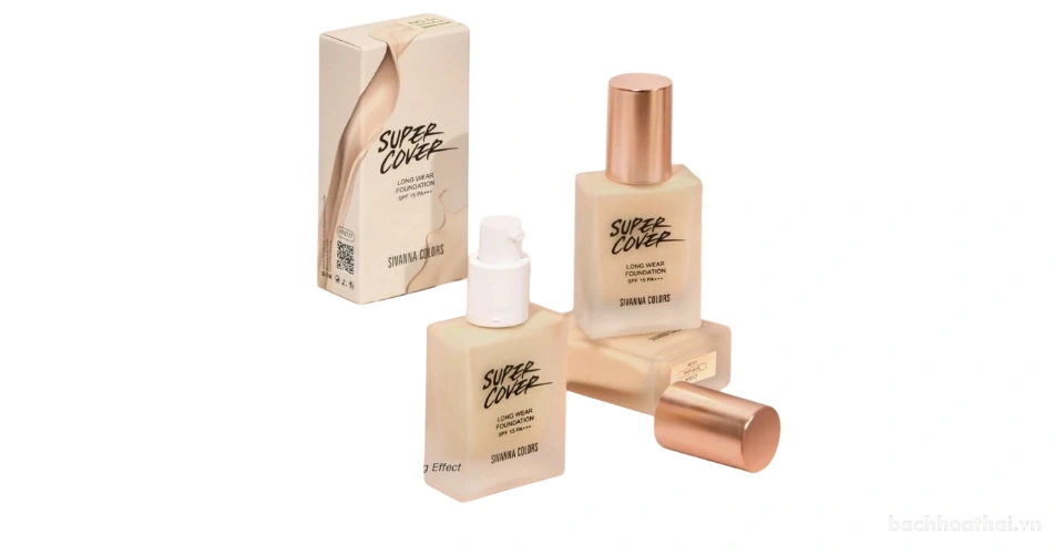 Kem nền kiềm dầu che khuyết điểm Sivanna Colors Silky Matte Coverage Foundation HF118