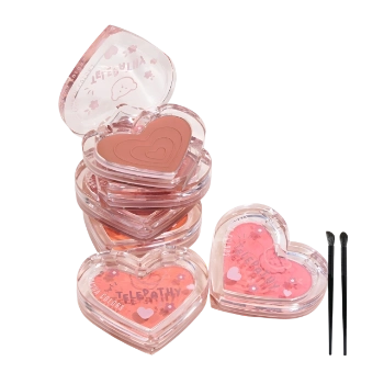 Ảnh sản phẩm Phấn má hồng và phấn bắt sáng dạng nén Sivanna Colors Sweethearts Perfect Flush Blush  1