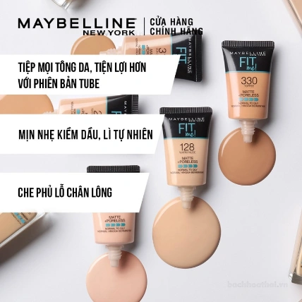 Kem nền dạng lỏng kiềm dầu Maybelline New York Fit Me Matte + Poreless 16H Oil Control  ảnh 9