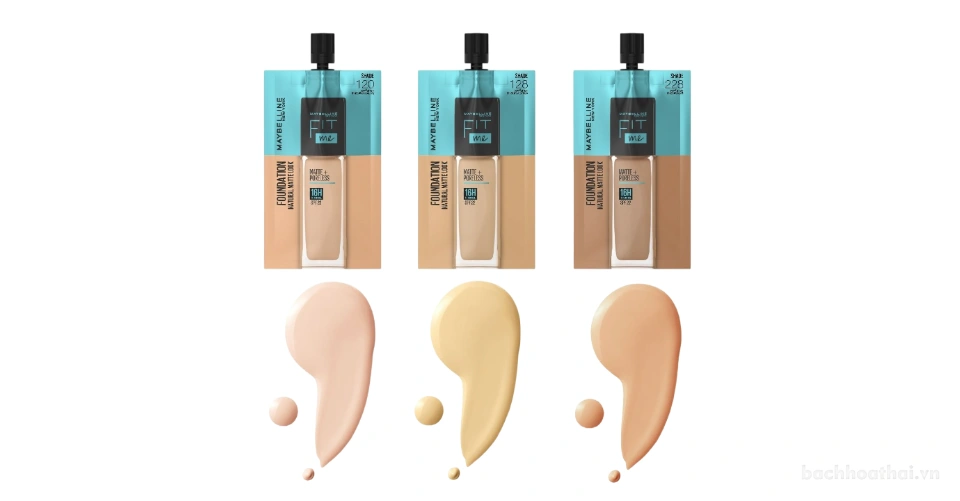 Kem nền dạng lỏng kiềm dầu Maybelline New York Fit Me Matte + Poreless 16H Oil Control