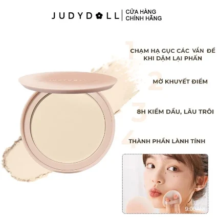 Phấn phủ che khuyết điểm kiềm dầu JUDYDOLL Soft & Velvet Matte Powder Foundation  ảnh 6