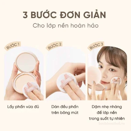 Phấn phủ che khuyết điểm kiềm dầu JUDYDOLL Soft & Velvet Matte Powder Foundation  ảnh 10