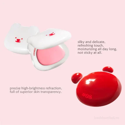 Má hồng Leemember Teddy Bear Bakery Blush Cream đa năng ảnh 2