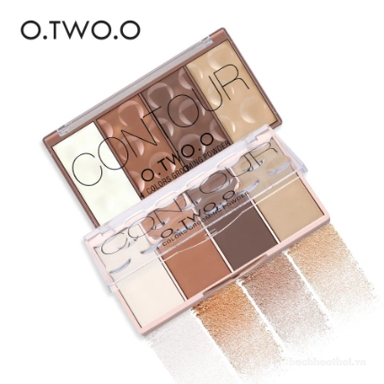Bảng phấn tạo khối má hồng đa năng 4 ô O.TWO.O Grooming Powder Contour Bronzer Blusher 
 ảnh 3