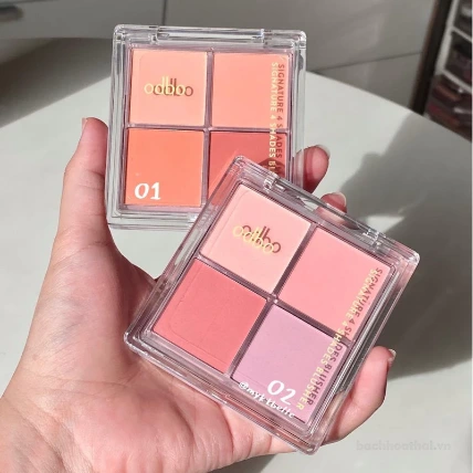 Phấn má hồng 4 ô Odbo Signature 4 Shades Blusher 10g OD1309 
 ảnh 11
