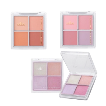 Ảnh sản phẩm Phấn má hồng 4 ô Odbo Signature 4 Shades Blusher 10g OD1309 
 1
