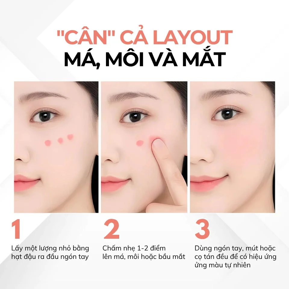 Compliment Кремовые румяна 3в1 — Phấn má hồng kem 3 in 1 bao bì hộp nhỏ 10 мл