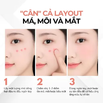Ảnh sản phẩm Phấn má hồng kem 3 in 1 Compliment makeup Blush 2