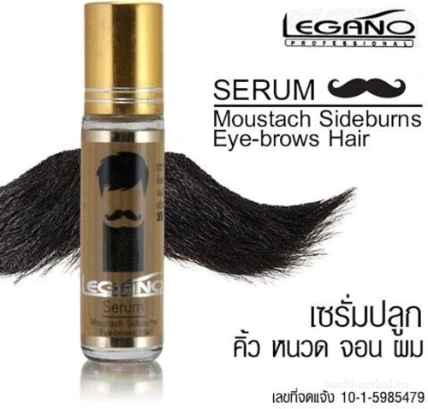 Serum  Legano Moustache Sideburns Eyebrows Hair kích mọc râu, tóc  ảnh 3