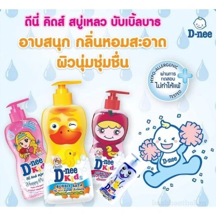 Tắm gội D-nee Kids Bubble Bath cho trẻ trên 3 tuổi ảnh 5