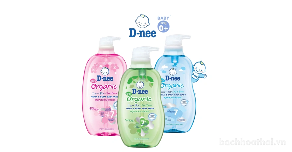 Tắm gội Dnee Kid 380ml cho bé sơ sinh dưới 3 tuổi