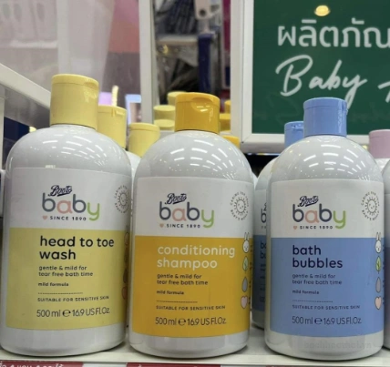 Dầu tắm gội xả cho bé Boots Baby Head to Toe Wash 500ml Thái Lan  ảnh 9
