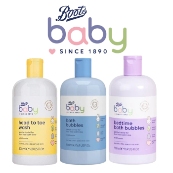 Ảnh sản phẩm Dầu tắm gội xả cho bé Boots Baby Head to Toe Wash 500ml Thái Lan  1