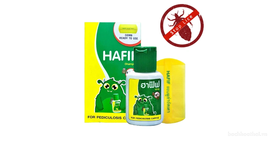 Dầu gội khô trị chấy, rận đầu cho bé HAFIF Shampoo For Pediculosis Capitis