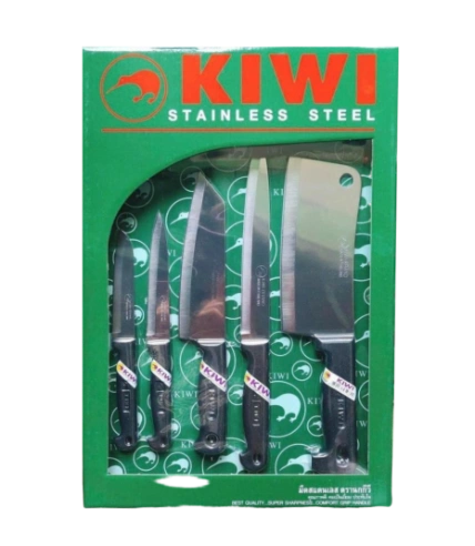 Bộ dao 5 món Kiwi Stainless Steel thép khổng gỉ cao cấp ảnh 1